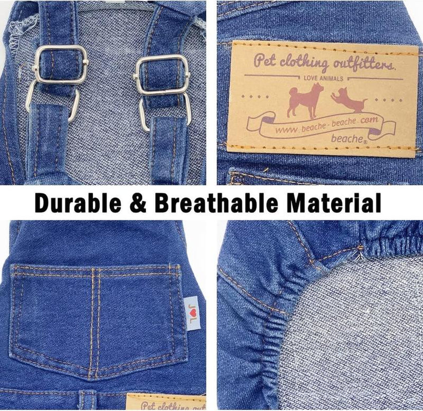 New Style Breathable Pet Overalls,Comfortable and Cute Dog Jumpsuits, Pet Clothing for Dachshunds and French Bulldogs, Halloween Puppy Funny Role Play Costume