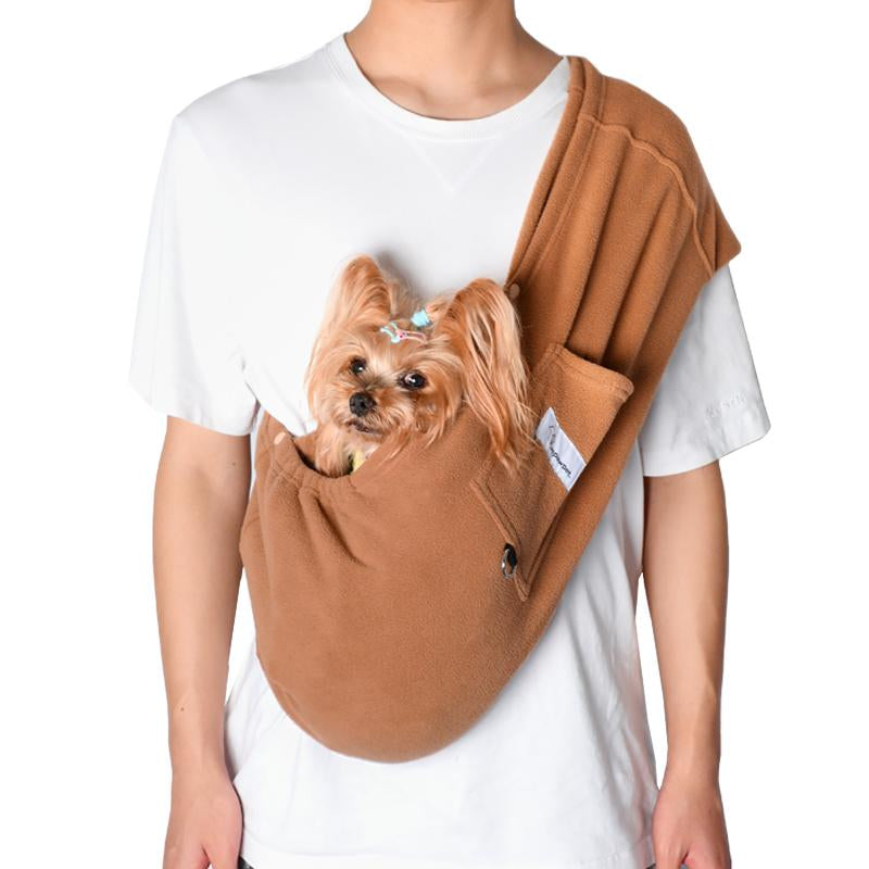 L Pet Sling, Pet Carrier, Handsfree up to 15Lbs, Dog & Cat Sling Soft Touch for Chinchillas, Hedgehogs, Puppies, Sugar Gliders, Guinea Pigs, Rabbits, Kittens Etc Bag Hands Free Cozy & Secure