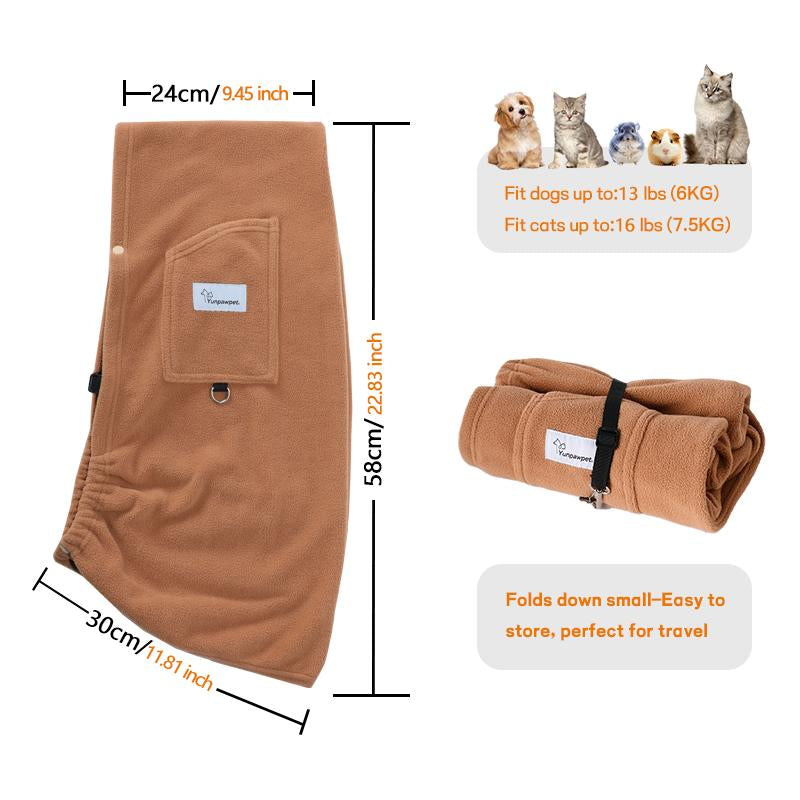 L Pet Sling, Pet Carrier, Handsfree up to 15Lbs, Dog & Cat Sling Soft Touch for Chinchillas, Hedgehogs, Puppies, Sugar Gliders, Guinea Pigs, Rabbits, Kittens Etc Bag Hands Free Cozy & Secure