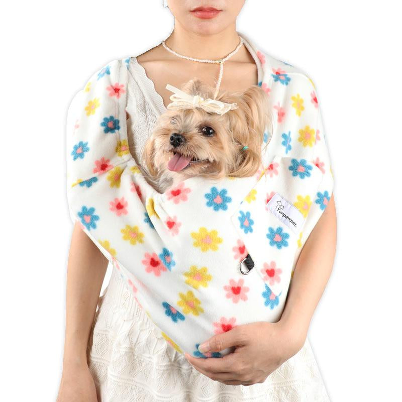 L Pet Sling, Pet Carrier, Handsfree up to 15Lbs, Dog & Cat Sling Soft Touch for Chinchillas, Hedgehogs, Puppies, Sugar Gliders, Guinea Pigs, Rabbits, Kittens Etc Bag Hands Free Cozy & Secure