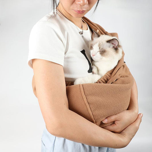 L Pet Sling, Pet Carrier, Handsfree up to 15Lbs, Dog & Cat Sling Soft Touch for Chinchillas, Hedgehogs, Puppies, Sugar Gliders, Guinea Pigs, Rabbits, Kittens Etc Bag Hands Free Cozy & Secure
