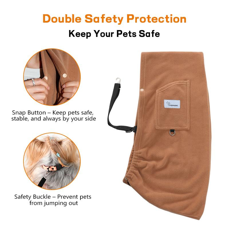 L Pet Sling, Pet Carrier, Handsfree up to 15Lbs, Dog & Cat Sling Soft Touch for Chinchillas, Hedgehogs, Puppies, Sugar Gliders, Guinea Pigs, Rabbits, Kittens Etc Bag Hands Free Cozy & Secure