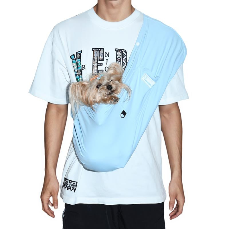 L Pet Sling, Pet Carrier, Handsfree up to 15Lbs, Dog & Cat Sling Soft Touch for Chinchillas, Hedgehogs, Puppies, Sugar Gliders, Guinea Pigs, Rabbits, Kittens Etc Bag Hands Free Cozy & Secure